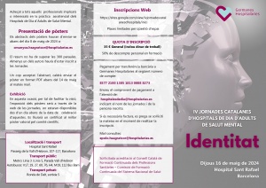 IV Jornades Catalanes d'hospitals de dia d'adults de Salut Mental